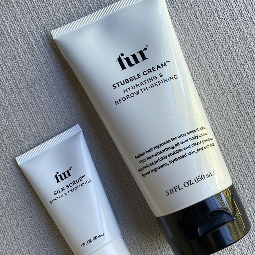 Fur Stubble Cream and Silk Scrub Set